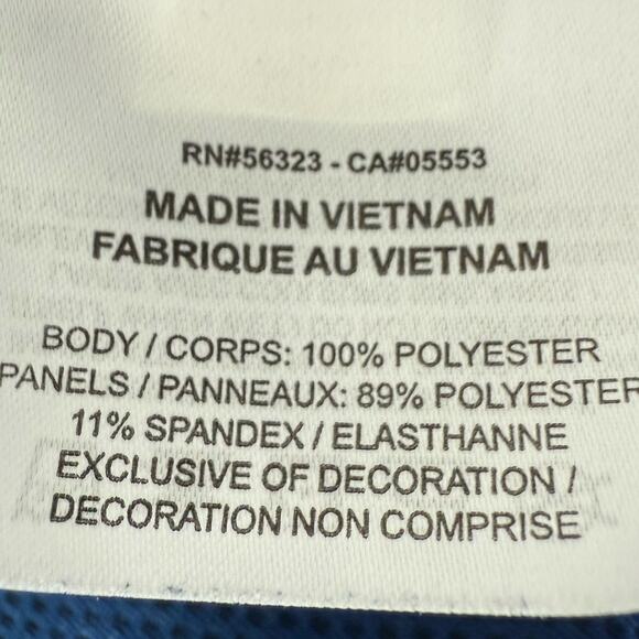 Nike Golf Dri-Fit 1/4 Zip Pullover Blue Black Men’s Large Athletic Fit - Picture 6 of 8